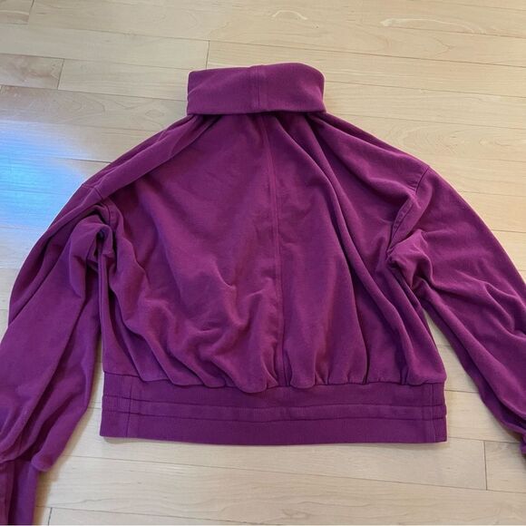 Sweaty Betty Melody Luxe Fleece Sweatshirt in Amaranth Pink 6 - Picture 13 of 14